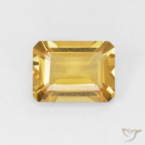 1.52ct Natürlicher Golden Citrin, Smaragdschliff, VVS-VS