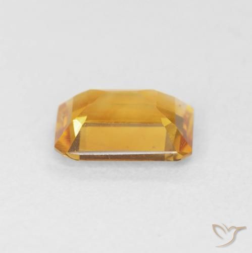 9,17 ctw natürlicher Orange-Gold Citrin, Oktagonschliff, VS