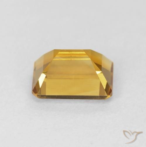 9,17 ctw natürlicher Tiefes Gold Citrin, Oktagonschliff, VS