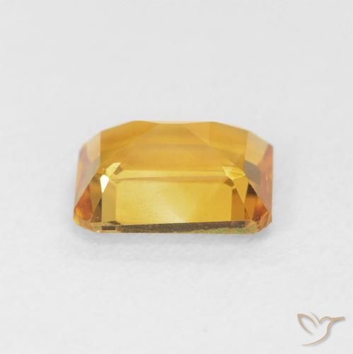 9,17 ctw natürlicher Mittel Orange-Gold Citrin, Oktagonschliff, VVS-VS