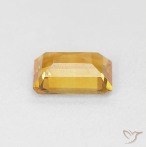 9,17 ctw natürlicher gold-orange Citrin, Oktagonschliff, VS