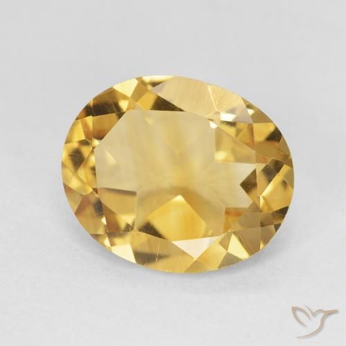 9,17 ctw natürlicher Tiefes Gold Citrin, Oval, VVS-VS