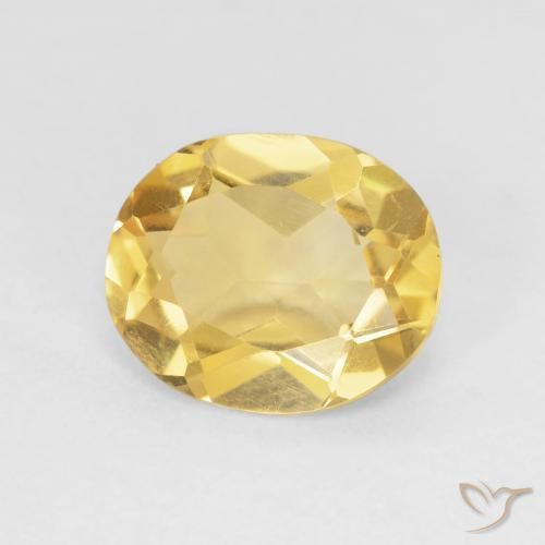 3.33ct Natürlicher gold-orange Citrin, Oval, VVS-VS