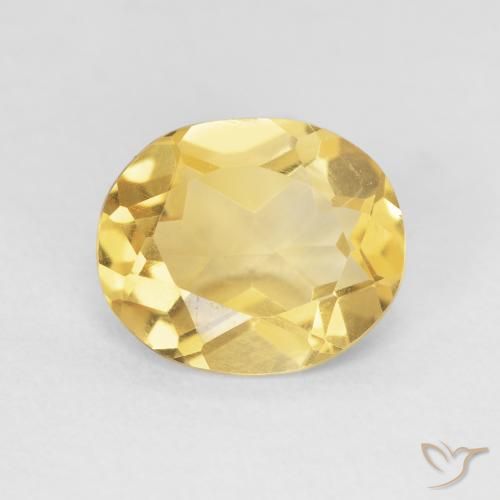 9,17 ctw natürlicher gold-orange Citrin, Oval, VVS-VS
