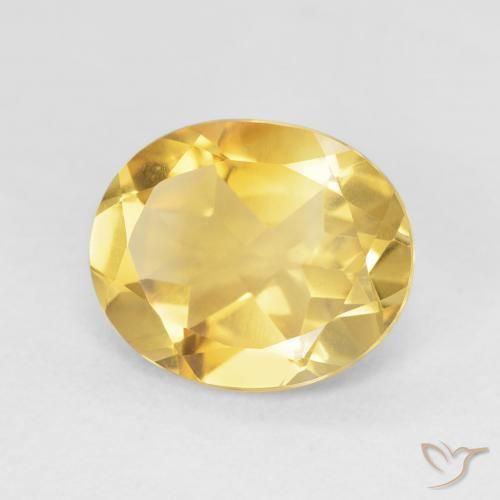 9,17 ctw natürlicher Mittelgold Citrin, Oval, VVS-VS
