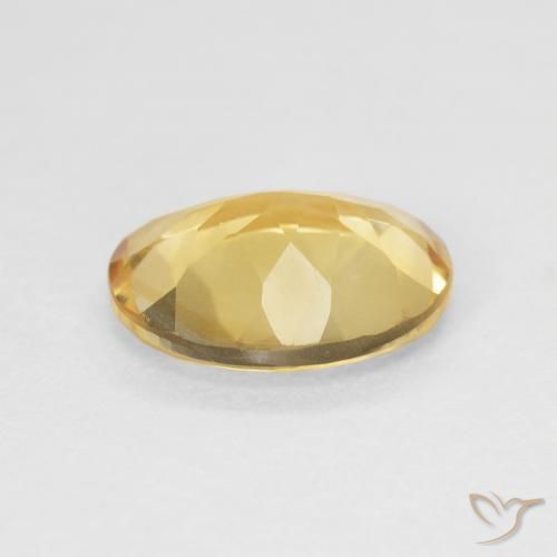 9,17 ctw natürlicher Medium Light Orange-Gold Citrin, Oval, VVS-VS