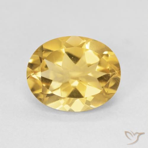 3.63ct Natürlicher Tiefes Gold Citrin, Oval, VVS-VS