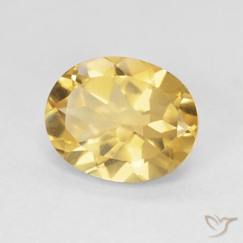 9,17 ctw natürlicher Tiefes Gold Citrin, Oval, VVS-VS