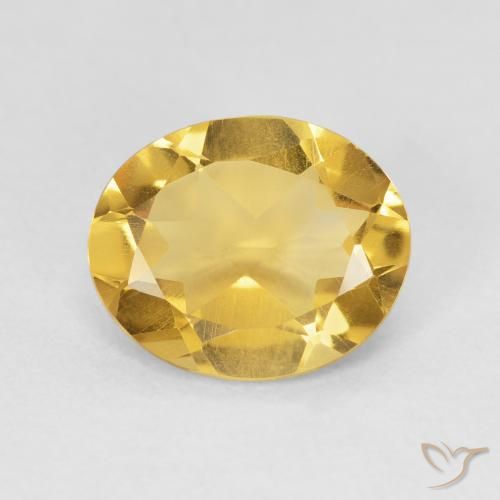 3.61ct Natürlicher Golden Citrin, Oval, VVS-VS
