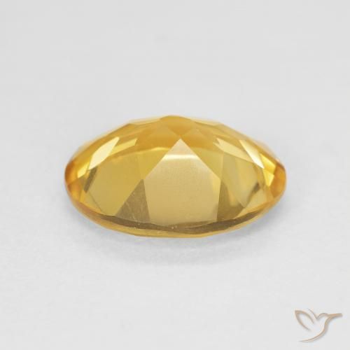 9,17 ctw natürlicher Golden Citrin, Oval, VVS-VS