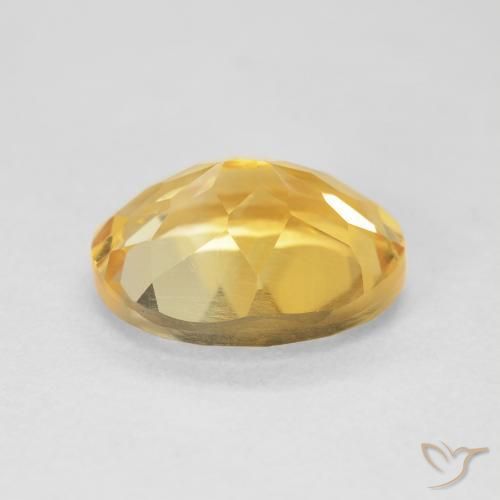 9,17 ctw natürlicher Golden Citrin, Oval, VVS-VS