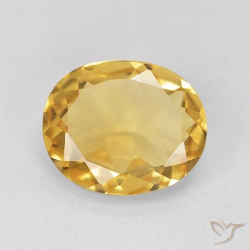 3.98ct Natürlicher Mittleres Gold Citrin, Oval, VVS-VS