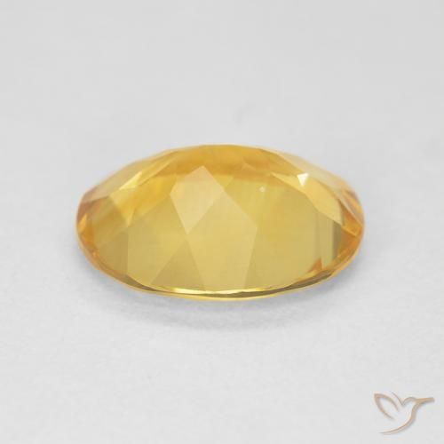 9,17 ctw natürlicher gold-orange Citrin, Oval, VVS-VS