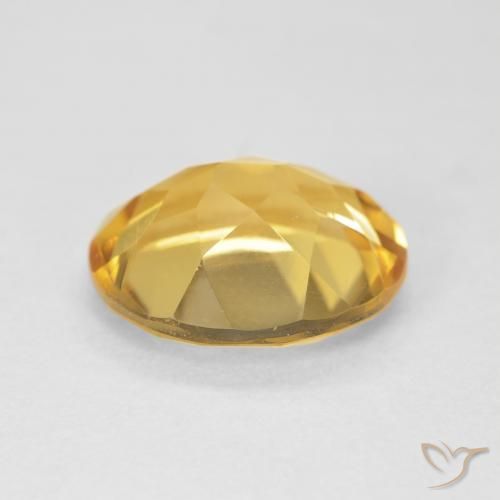9,17 ctw natürlicher Golden Citrin, Oval, VVS-VS