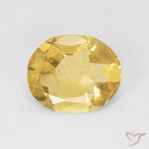 2.96ct Natürlicher Mittelgold Citrin, Oval, VVS-VS