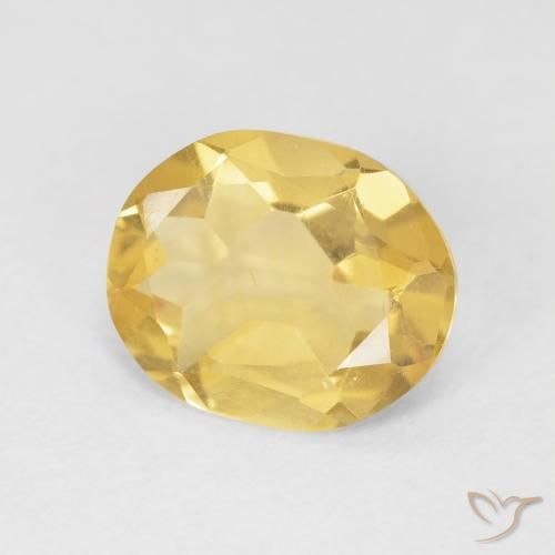 9,17 ctw natürlicher Mittelgold Citrin, Oval, VVS-VS