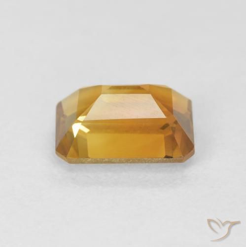 9,17 ctw natürlicher Orange-Gold Citrin, Oktagonschliff, VVS
