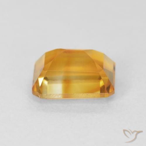 9,17 ctw natürlicher Tiefes Orange-Gold Citrin, Oktagonschliff, VVS