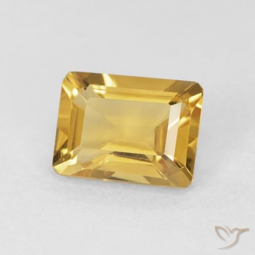 9,17 ctw natürlicher Golden Citrin, Oktagonschliff, VVS