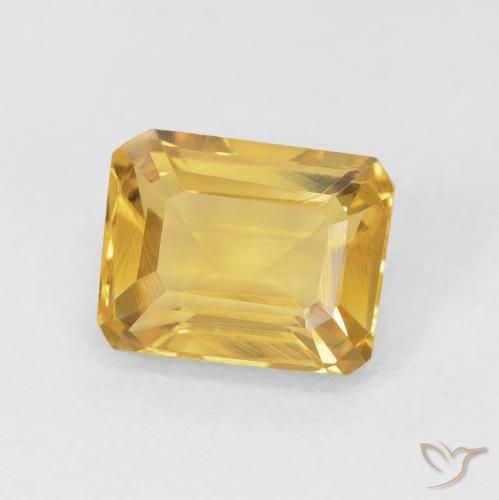 9,17 ctw natürlicher Helles Gold Citrin, Oktagonschliff, VVS