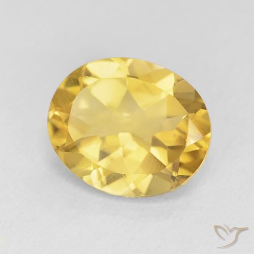 9,17 ctw natürlicher Mittelgold Citrin, Oval, VVS-VS