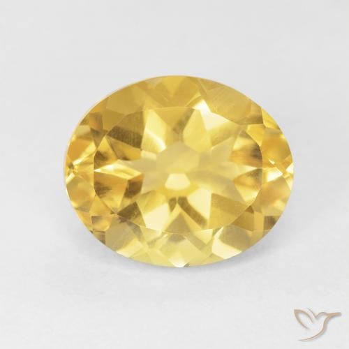 4.72ct Natürlicher gold-orange Citrin, Oval, VVS-VS
