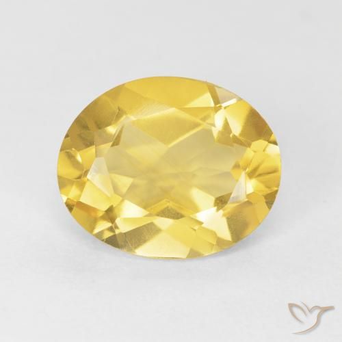 3.91ct Natürlicher gold-orange Citrin, Oval, VVS-VS