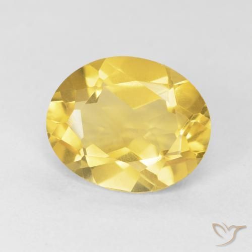 9,17 ctw natürlicher gold-orange Citrin, Oval, VVS-VS