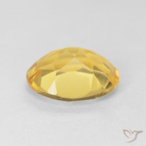 9,17 ctw natürlicher gold-orange Citrin, Oval, VVS-VS