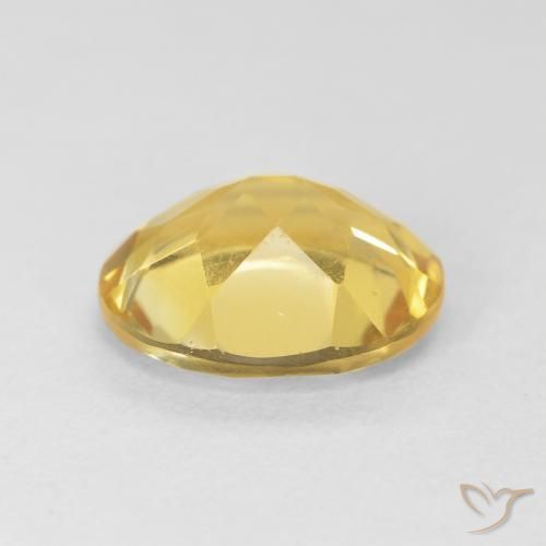 9,17 ctw natürlicher Mittelgold Citrin, Oval, VVS-VS