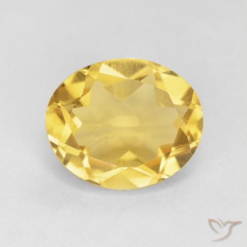 4.34ct Natürlicher gold-orange Citrin, Oval, VVS-VS
