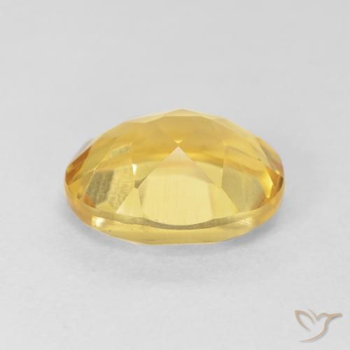 9,17 ctw natürlicher gold-orange Citrin, Oval, VVS-VS