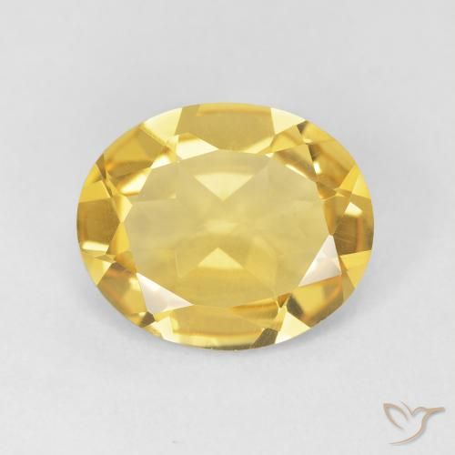 3.71ct Natürlicher gold-orange Citrin, Oval, VVS-VS