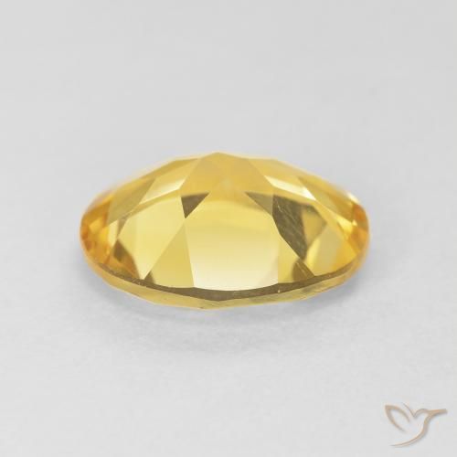 9,17 ctw natürlicher gold-orange Citrin, Oval, VVS-VS