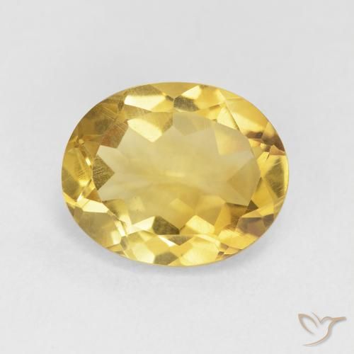 3.87ct Natürlicher gold-orange Citrin, Oval, VVS-VS