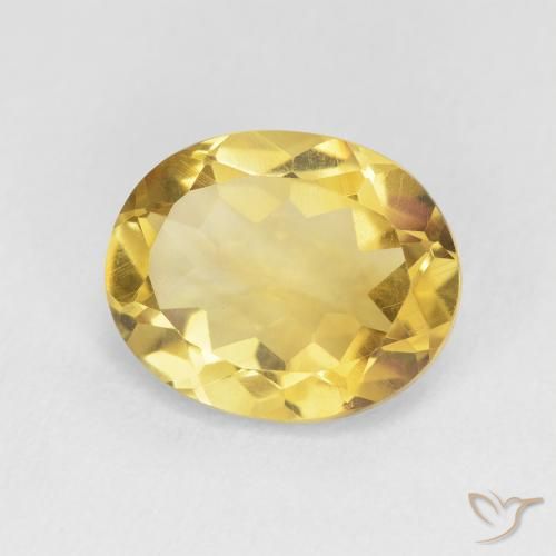 9,17 ctw natürlicher gold-orange Citrin, Oval, VVS-VS