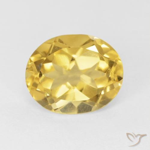 4.24ct Natürlicher gold-orange Citrin, Oval, VVS-VS