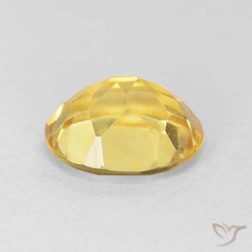 9,17 ctw natürlicher gold-orange Citrin, Oval, VVS-VS