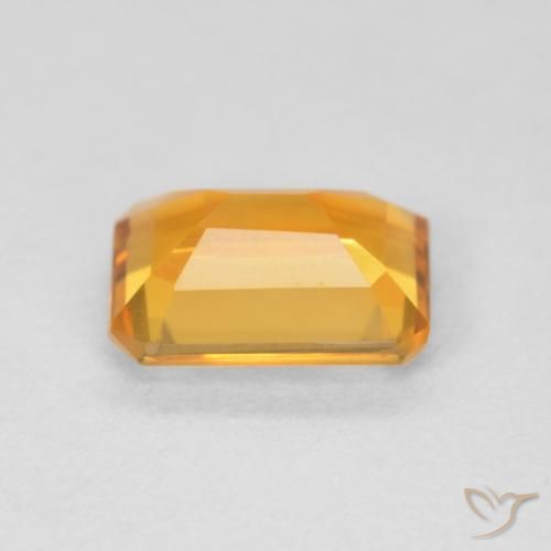 9,17 ctw natürlicher Orange-Gold Citrin, Oktagonschliff, VVS-VS