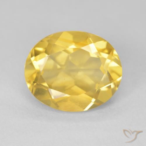 4.43ct Natürlicher Mittelgold Citrin, Oval, VVS-VS