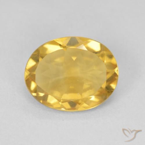 3.15ct Natürlicher Golden Citrin, Oval, VVS