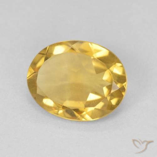 9,17 ctw natürlicher Golden Citrin, Oval, VVS