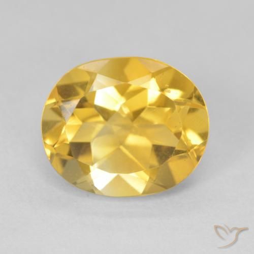 4.67ct Natürlicher Golden Citrin, Oval, VVS