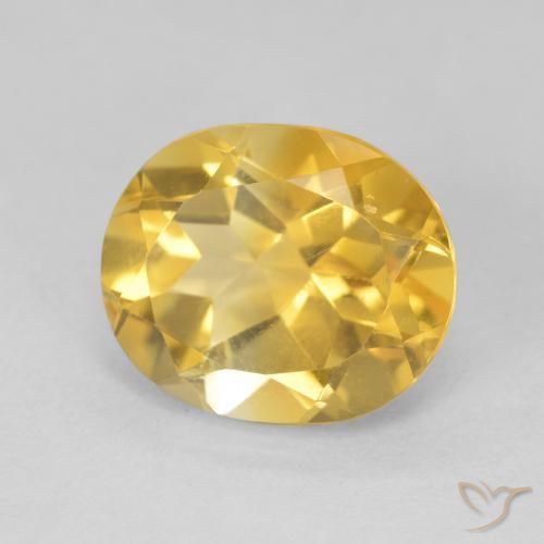9,17 ctw natürlicher Golden Citrin, Oval, VVS