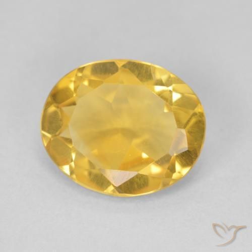 9,17 ctw natürlicher Helles Gold Citrin, Oval, VVS