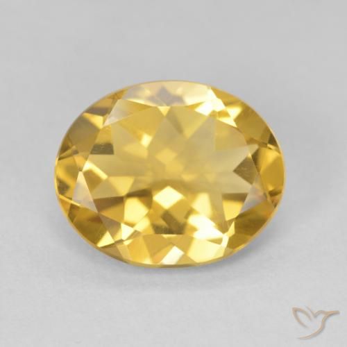 3.60ct Natürlicher Golden Citrin, Oval, VVS