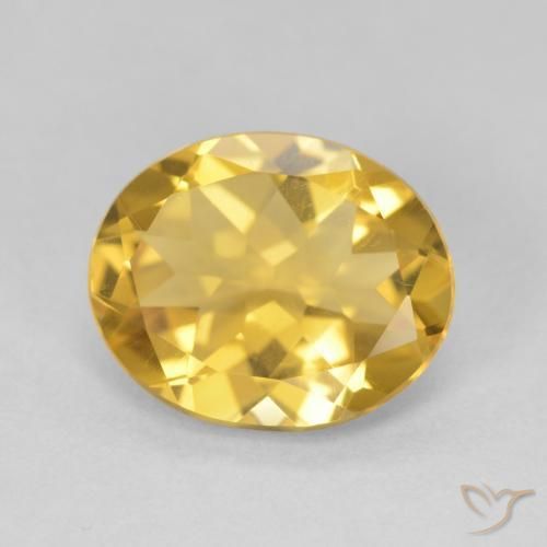 9,17 ctw natürlicher Golden Citrin, Oval, VVS