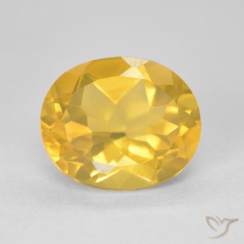 4.58ct Natürlicher Mittleres Gold Citrin, Oval, VVS-VS
