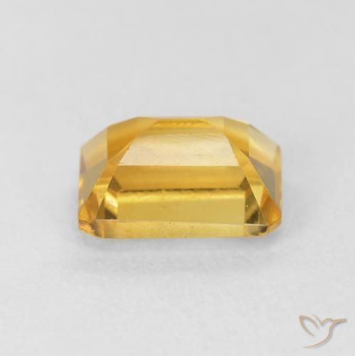 9,17 ctw natürlicher Mittelgold Citrin, Oktagonschliff, VVS