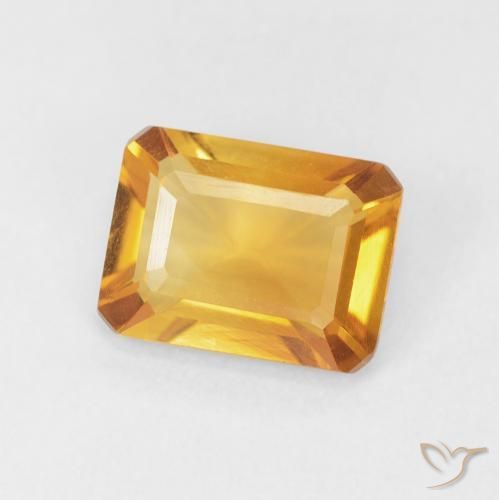 9,17 ctw natürlicher Mittel Orange-Gold Citrin, Oktagonschliff, VVS